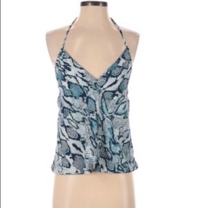 Akira Chicago Black Label Halter Top Blue S 2-4